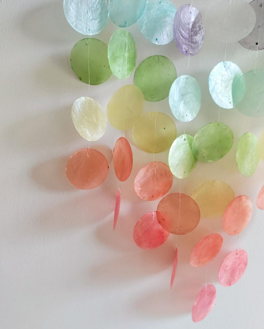 Whimsical Bubbles Sea Shell Wind Chime | 16 x 22 inches