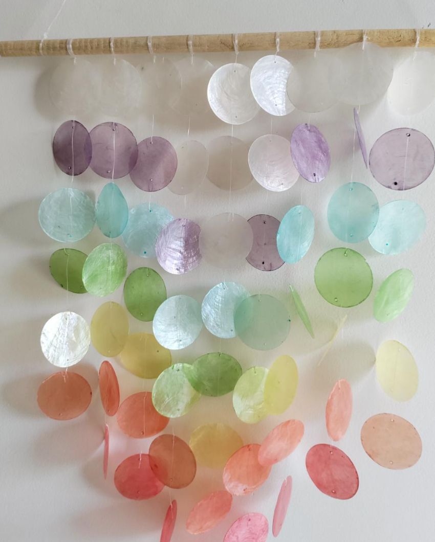 Whimsical Bubbles Sea Shell Wind Chime | 16 x 22 inches