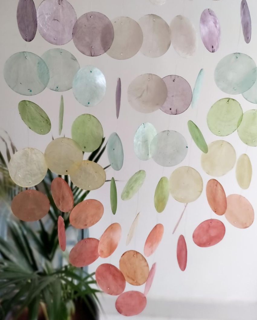 Whimsical Bubbles Sea Shell Wind Chime | 16 x 22 inches