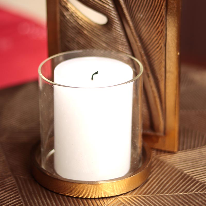 Candle Stand Tree Design With Glass