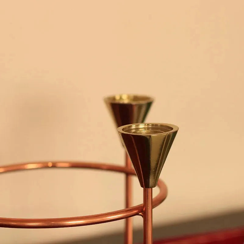 Circular 4 Piece Candle Stand | 6.7 x 7 inches