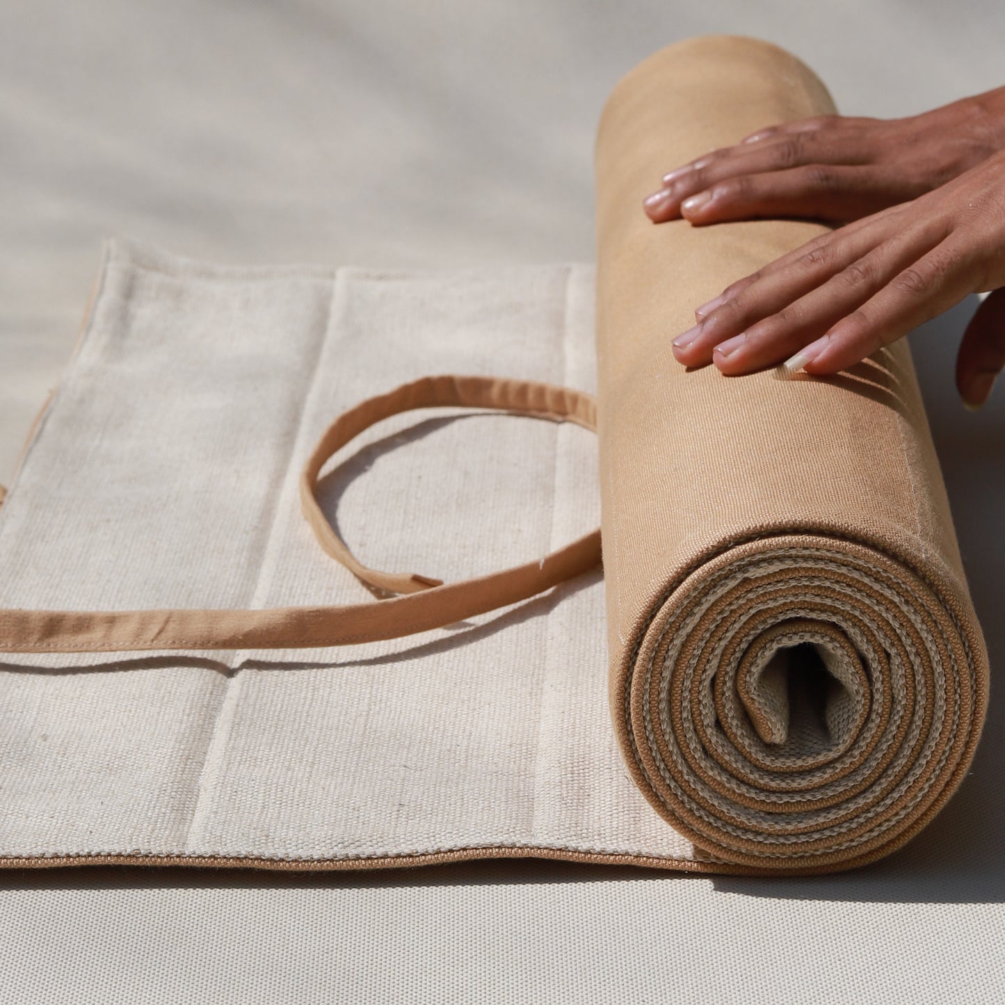 Natural Juco Blend Non Slip Yoga Mat | 79 x 24 inches