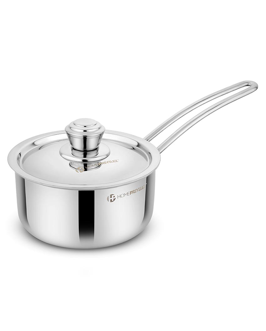 Reliable Triply Stainless Steel Saucepan with Lid