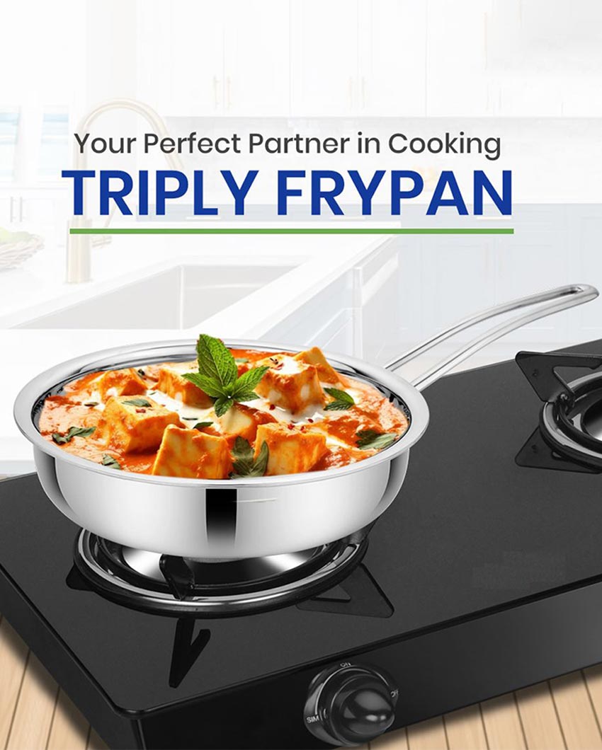Steady Triply Stainless Steel Frypan