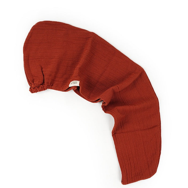 Banana Double Cloth Hair Towel Plus Size Teracotta