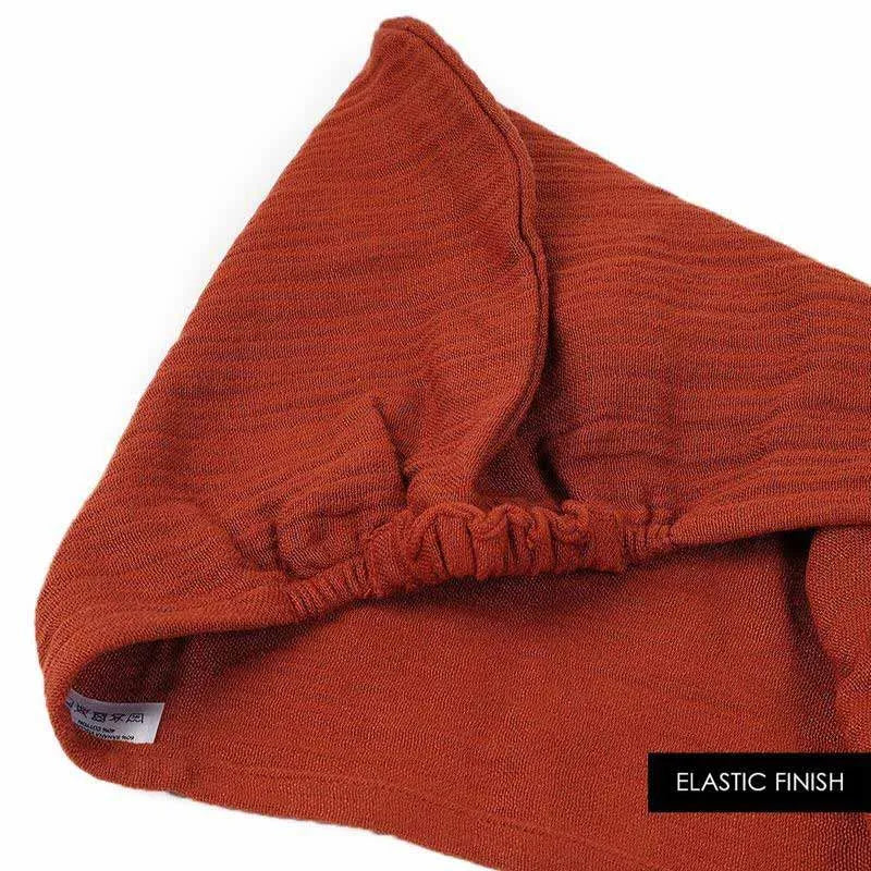 Banana Double Cloth Hair Towel Plus Size Teracotta