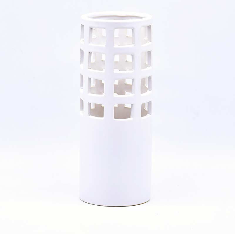 Lattice Vase White