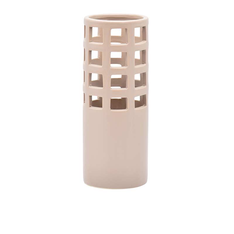 Lattice Vase Brown