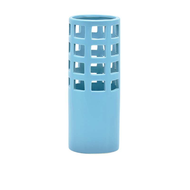 Lattice Vase Light Blue