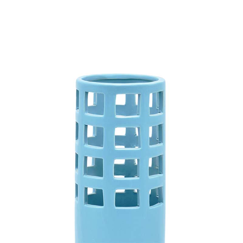 Lattice Vase Light Blue