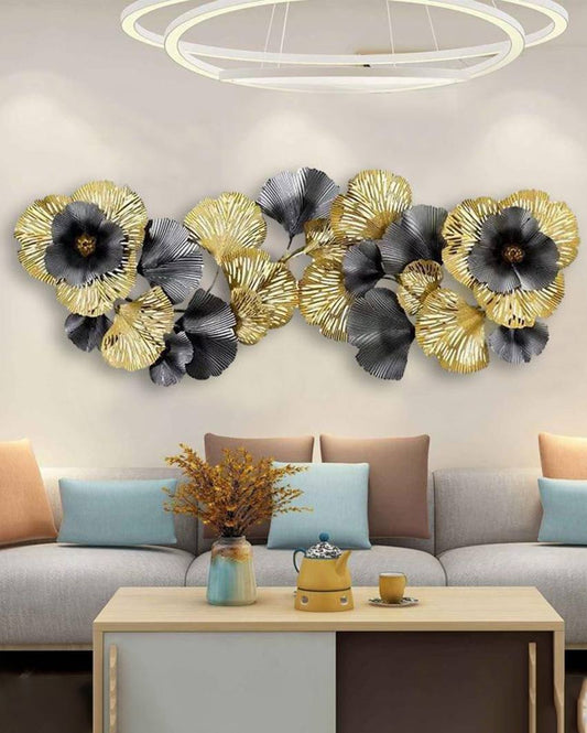 Black And Gold Wrought Metal Wall Art