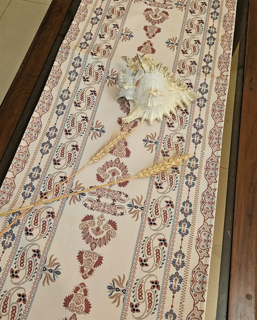 Artisan Touch Traditional Printed Table Runner | 14 X 52 inches