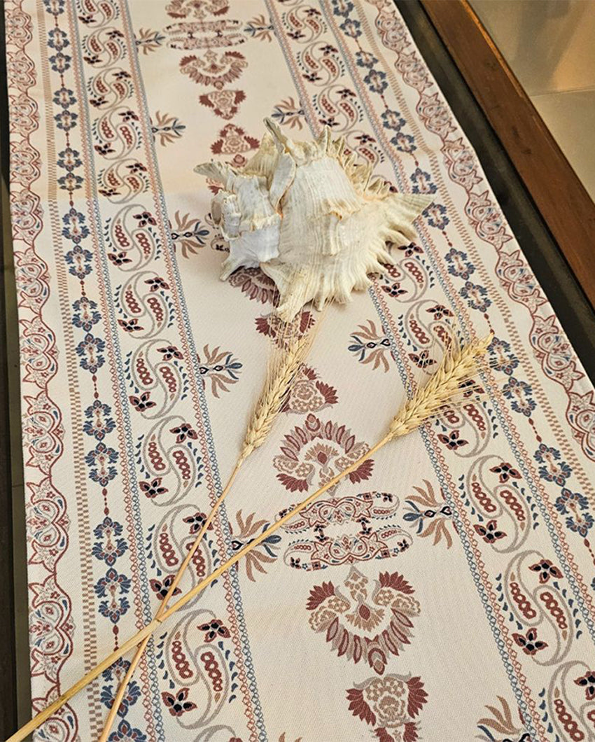 Artisan Touch Traditional Printed Table Runner | 14 X 52 inches
