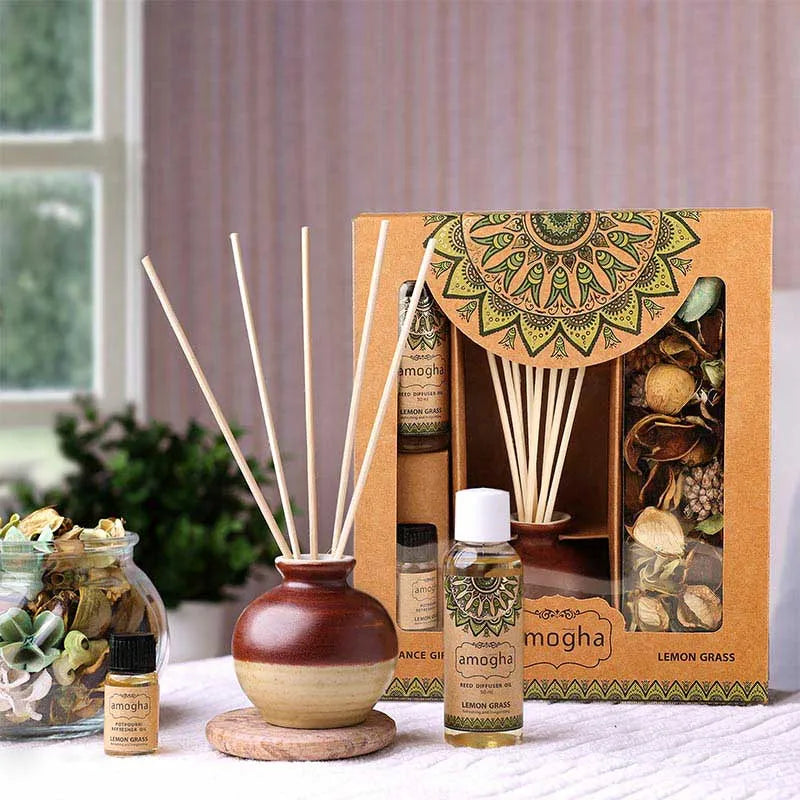 Reed Diffuser Fragrance Gift Set | Multiple Options Lemon Grass