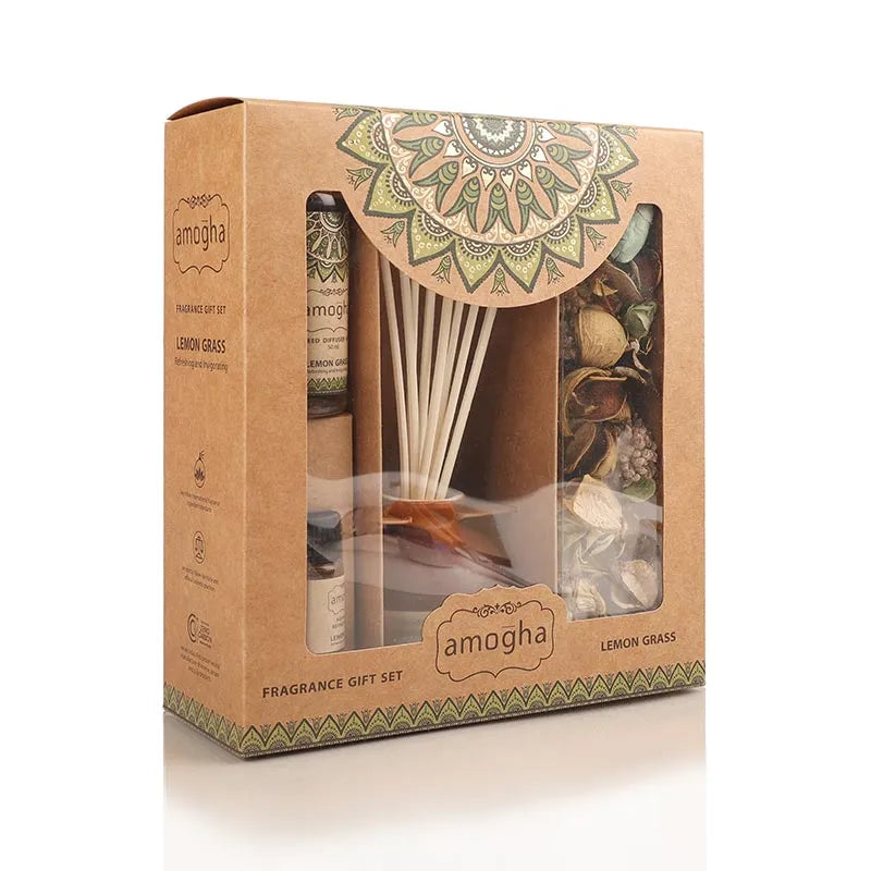 Reed Diffuser Fragrance Gift Set | Multiple Options Lemon Grass