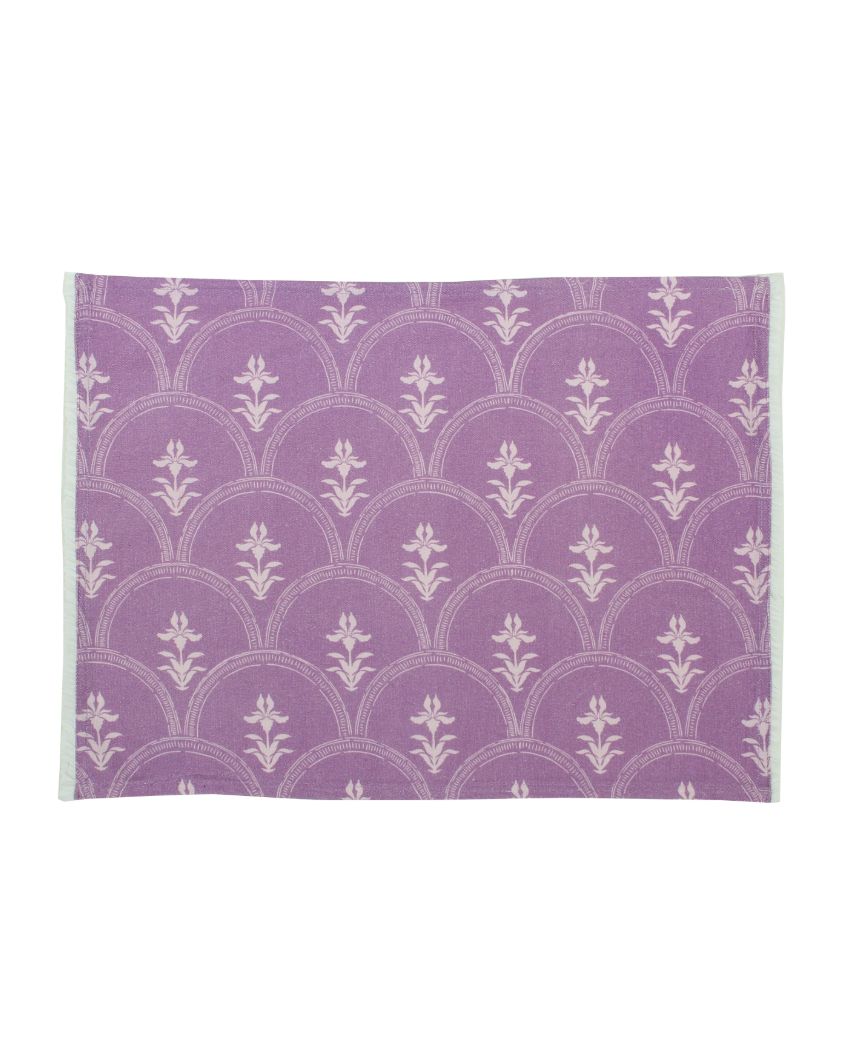Iris Design Cotton Placemats | 13 x 19 inches