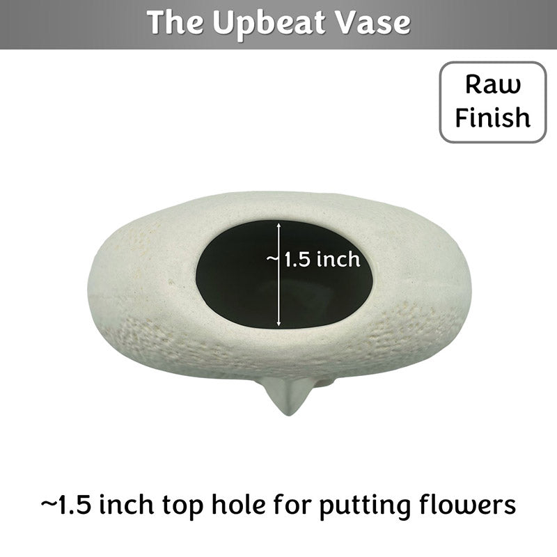 Upbeat Face Vase | 5.5 inches | Multiple Colors Raw Finish