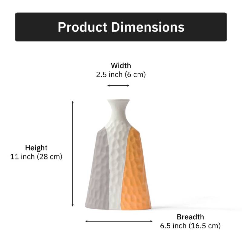 Slate & Sunshine Ceramic Flower Vases | Set of 2 Default Title