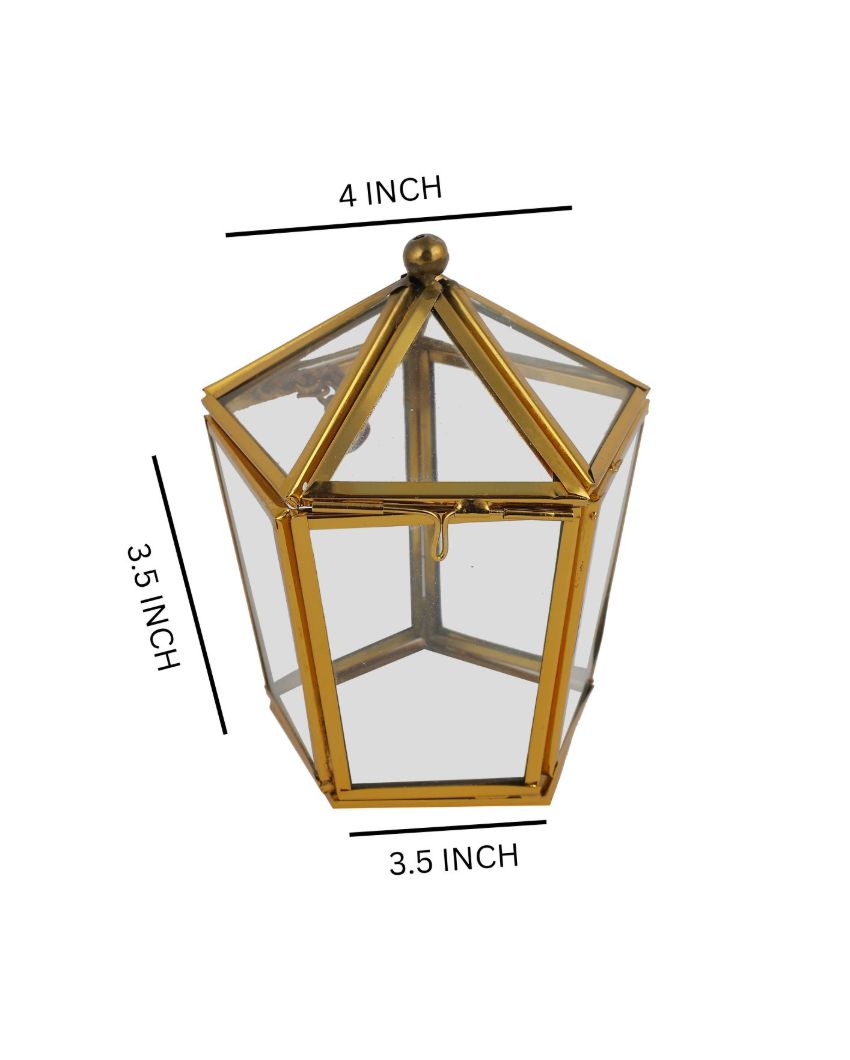Transparent Miniature Ring Jewelry Box | 4 x 4 x 4 inches