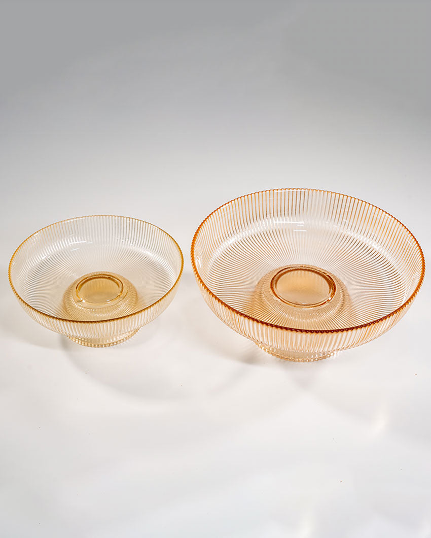 Modern Accent Brown Glass Fruit Bowl