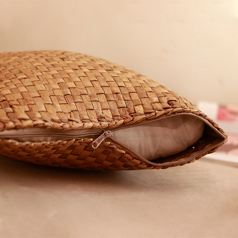 Chic Water Hyacinth Cushion Cover (Single)