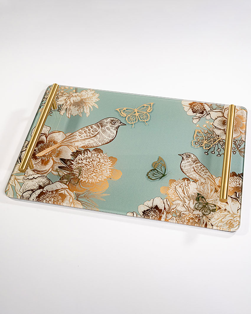 Nature Inspired Nature Design Glass Tissue Box | 8 x 5 x 4 inches