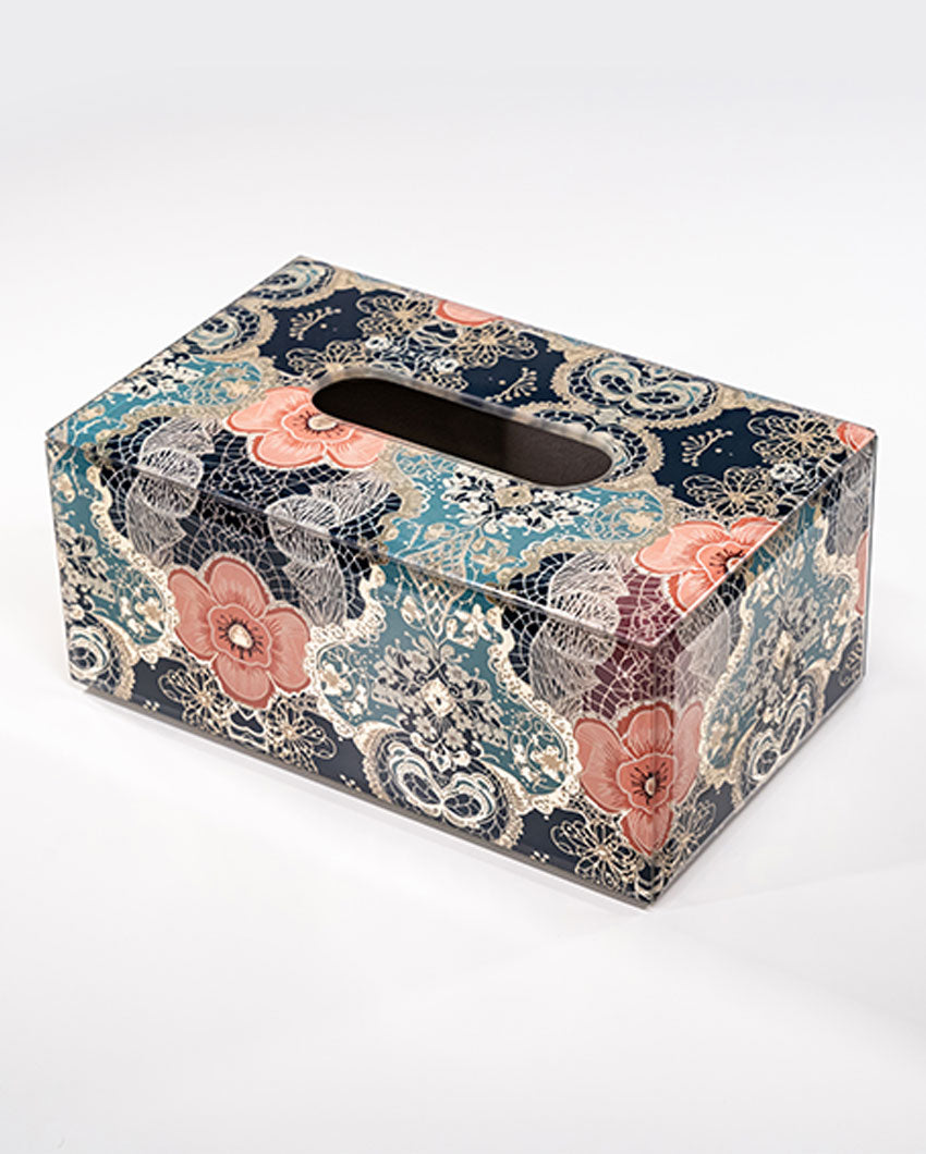 Colorful Art Colorful Elegance Glass Tissue Holder | 8 x 5 x 4 inches