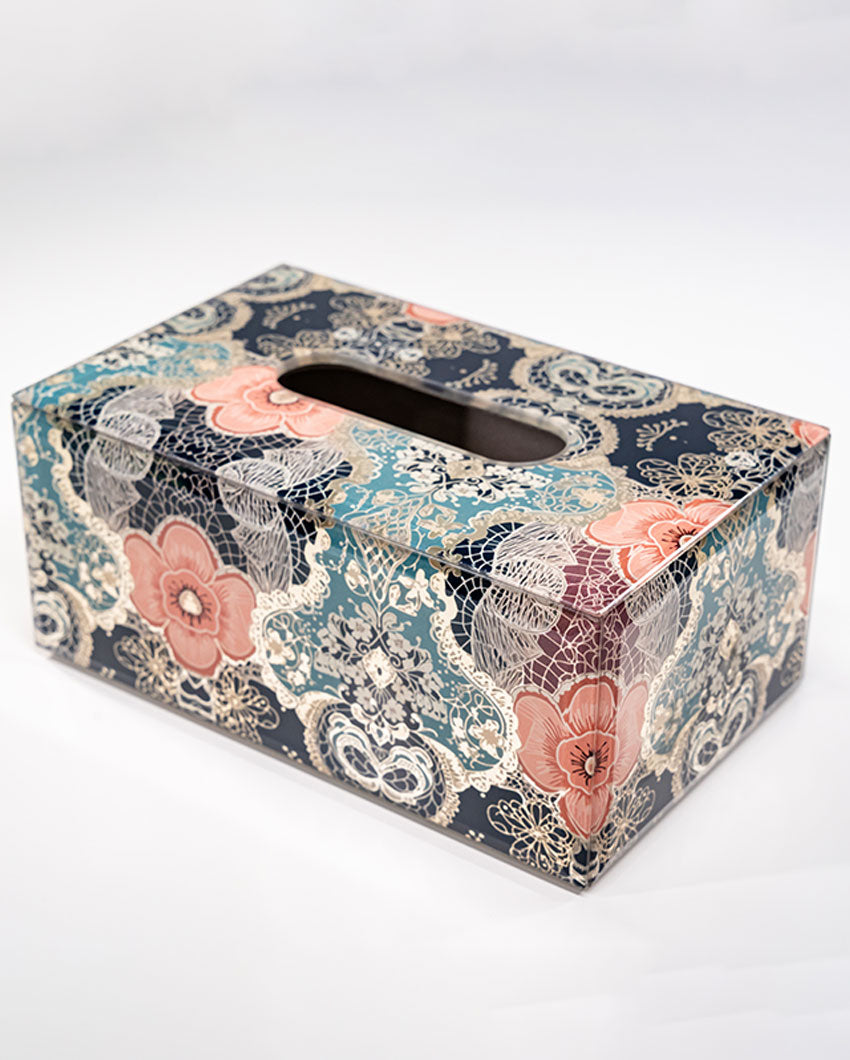 Colorful Art Colorful Elegance Glass Tissue Holder | 8 x 5 x 4 inches