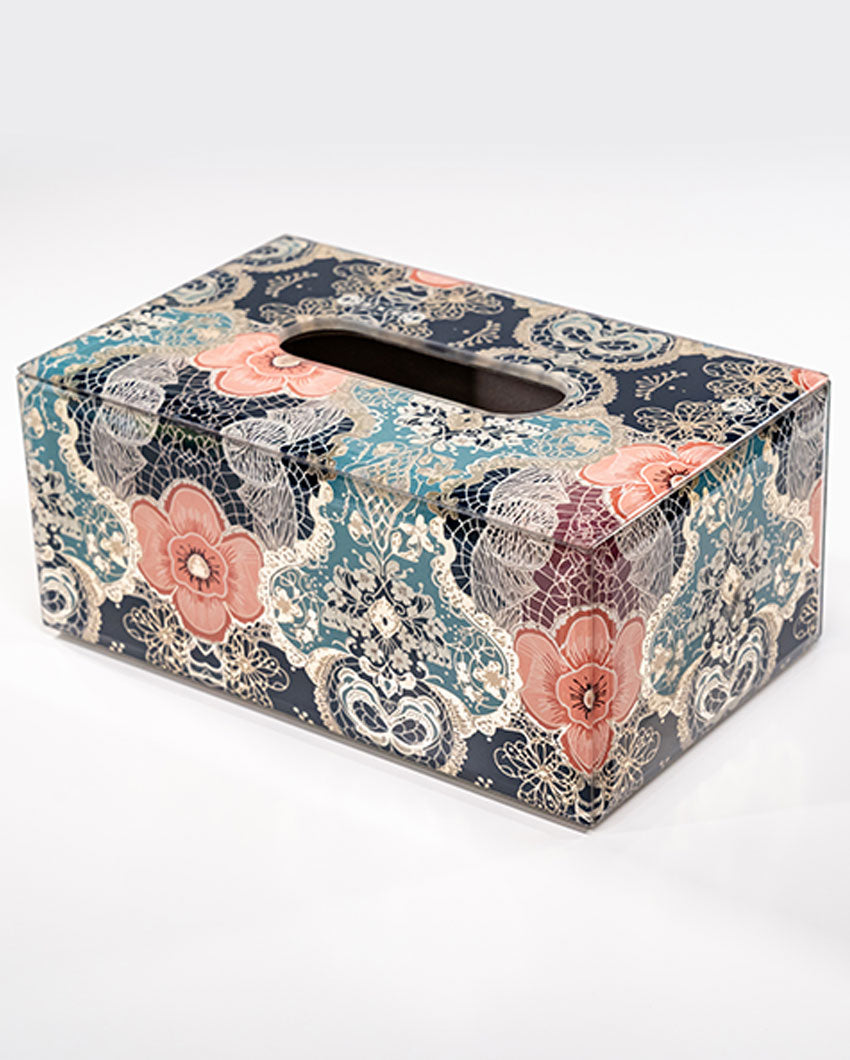 Colorful Art Colorful Elegance Glass Tissue Holder | 8 x 5 x 4 inches