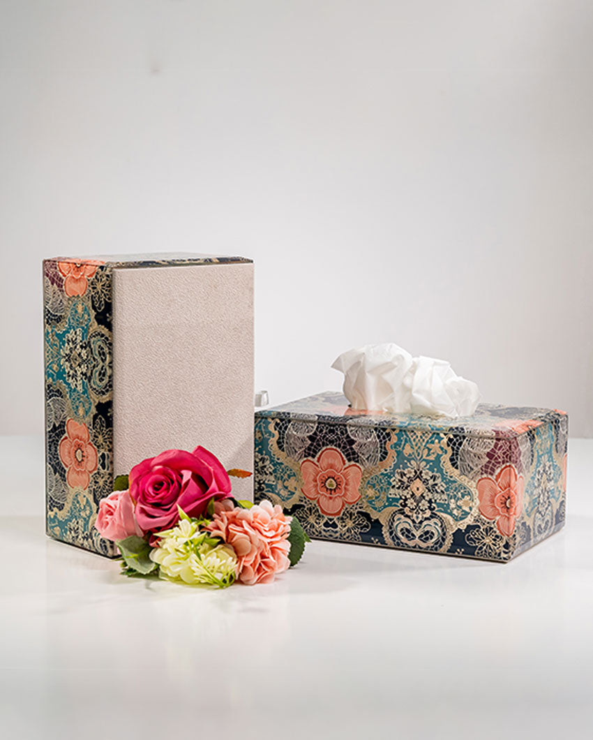 Colorful Art Colorful Elegance Glass Tissue Holder | 8 x 5 x 4 inches