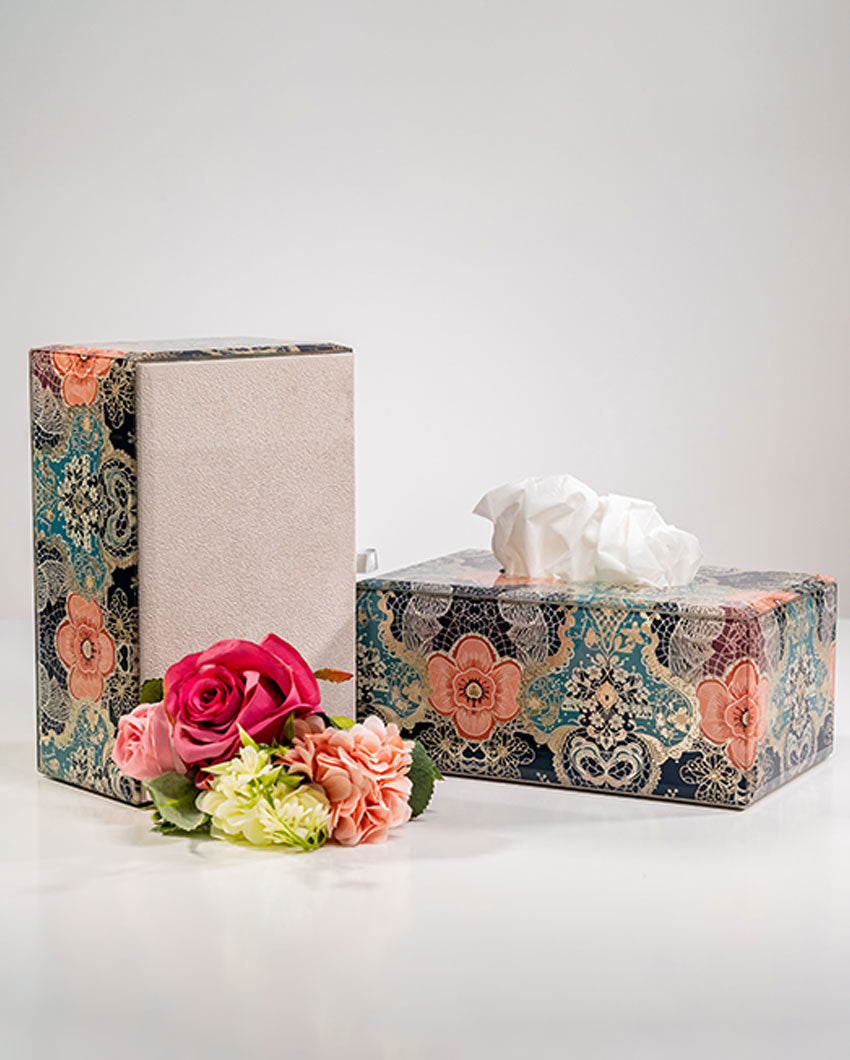 Colorful Art Colorful Elegance Glass Tissue Holder | 8 x 5 x 4 inches