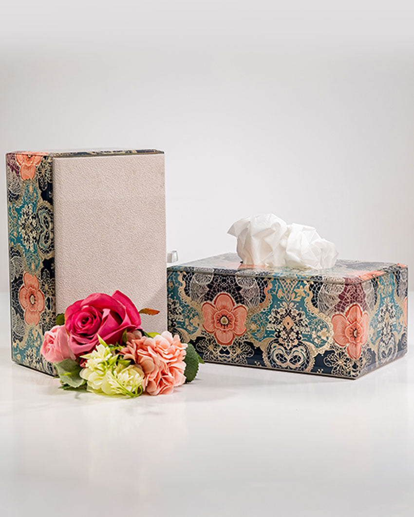 Colorful Art Colorful Elegance Glass Tissue Holder | 8 x 5 x 4 inches