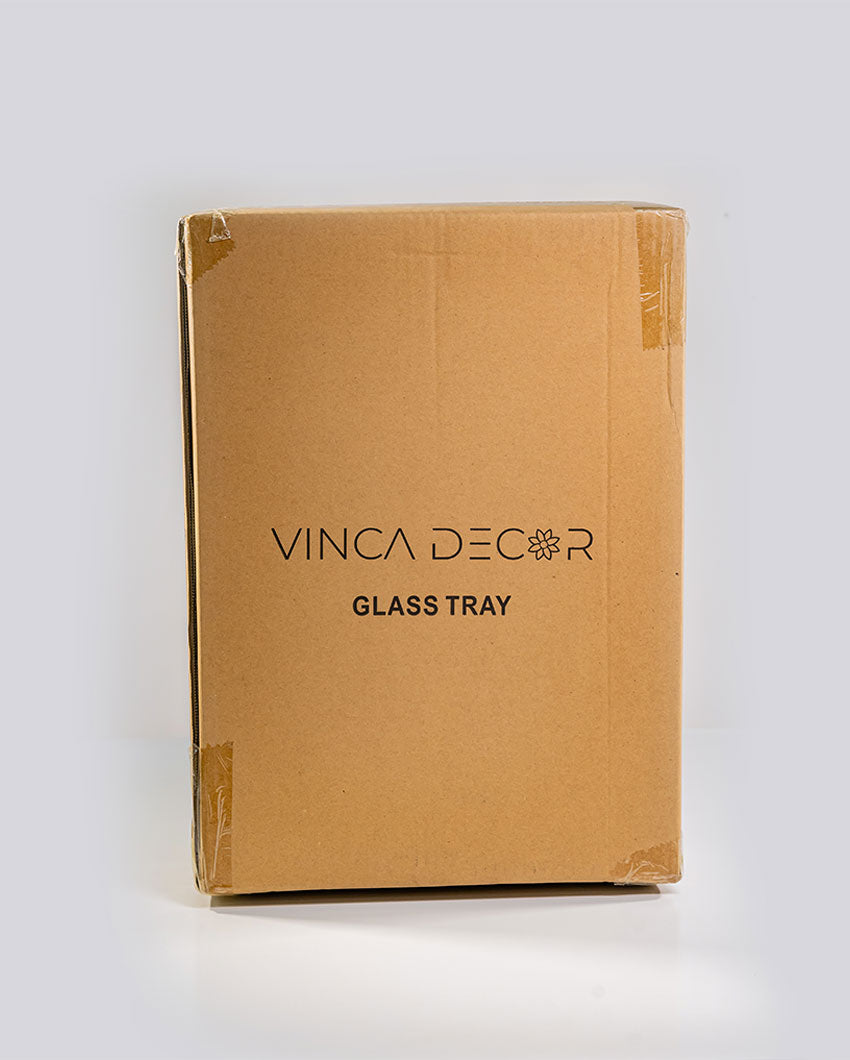 Chic Design Multicolored Modern Glass Tissue Holder | 8 x 5 x 4 inches