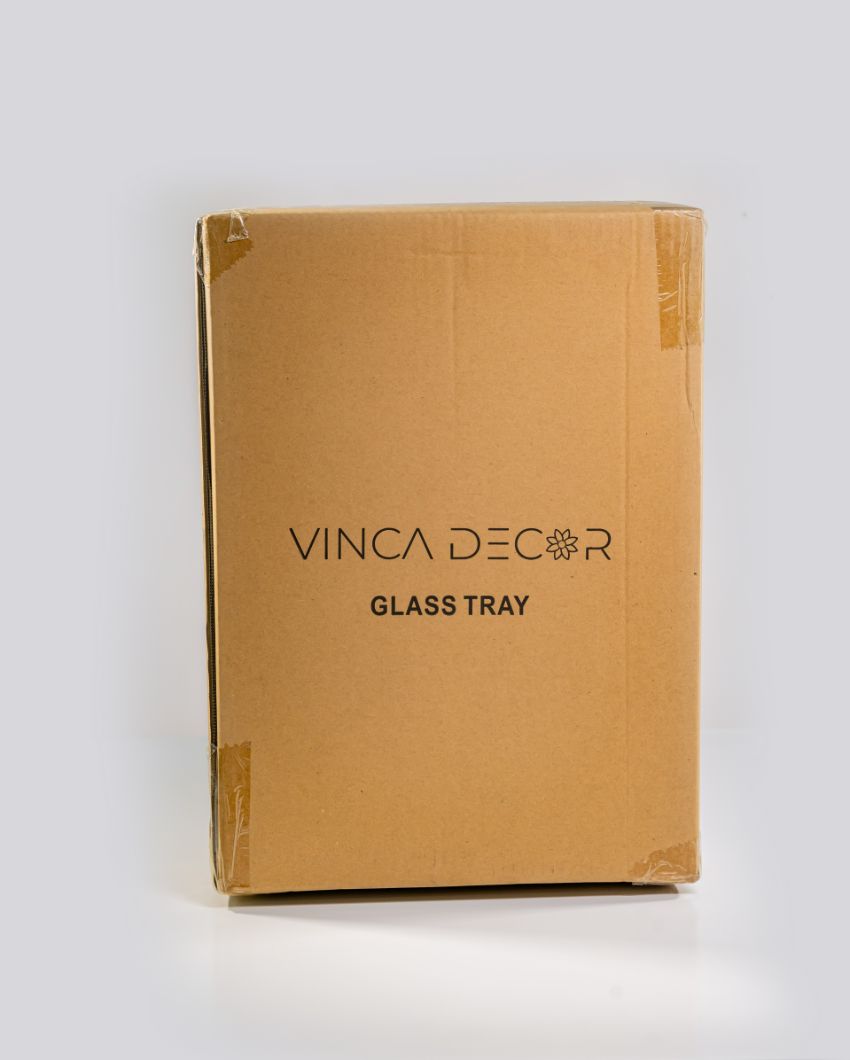 Practical Style Elegance Spectrum Glass Tissue Holder | 8 x 5 x 4 inches
