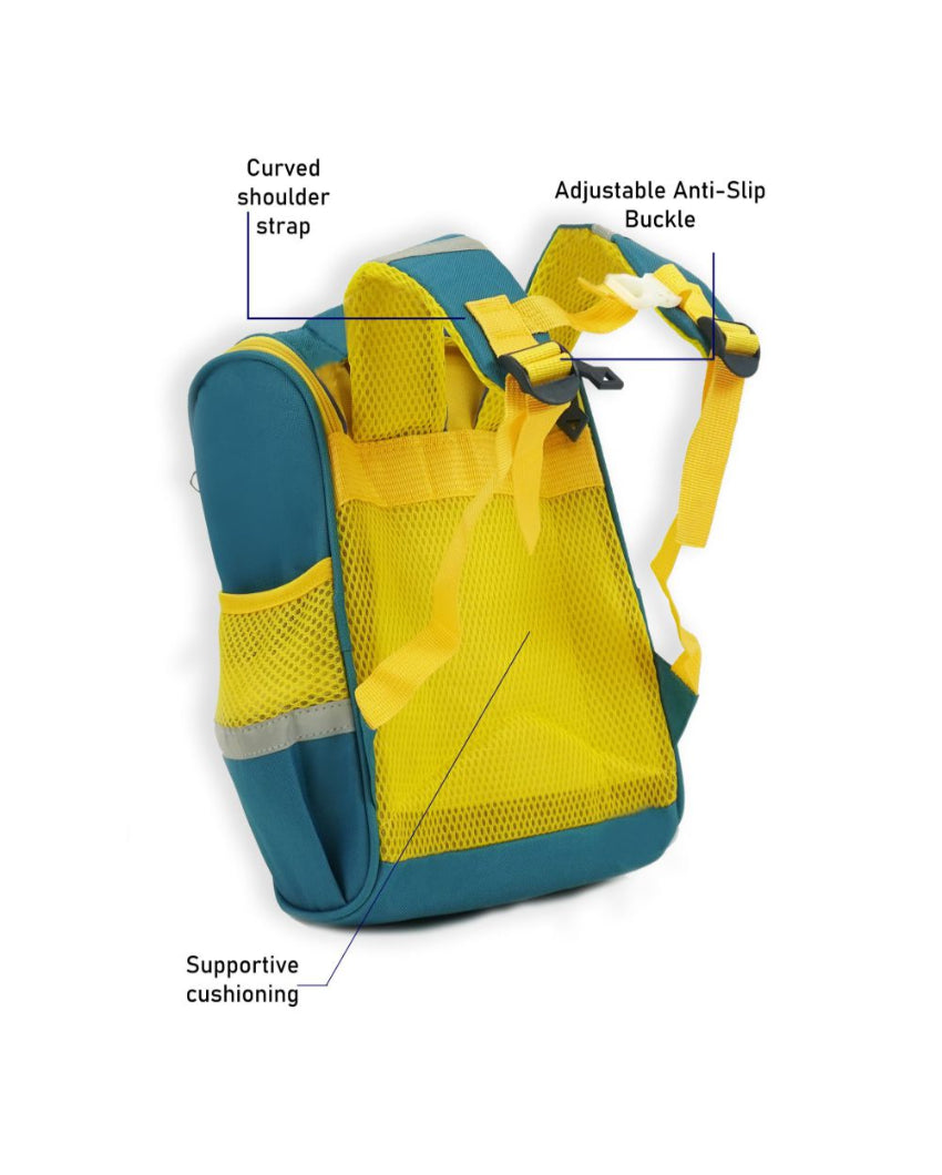 Cosmic Blue Astro Flap Early School Backpack | 10 x 5 x 13 inches