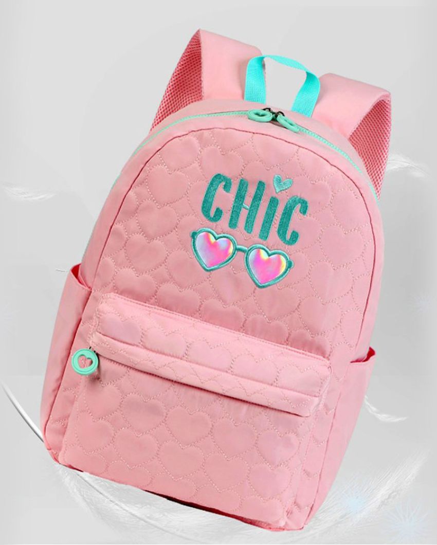 Pink Cool Glasses 3-Piece Backpack Set | 14 x 6 x 17 inches