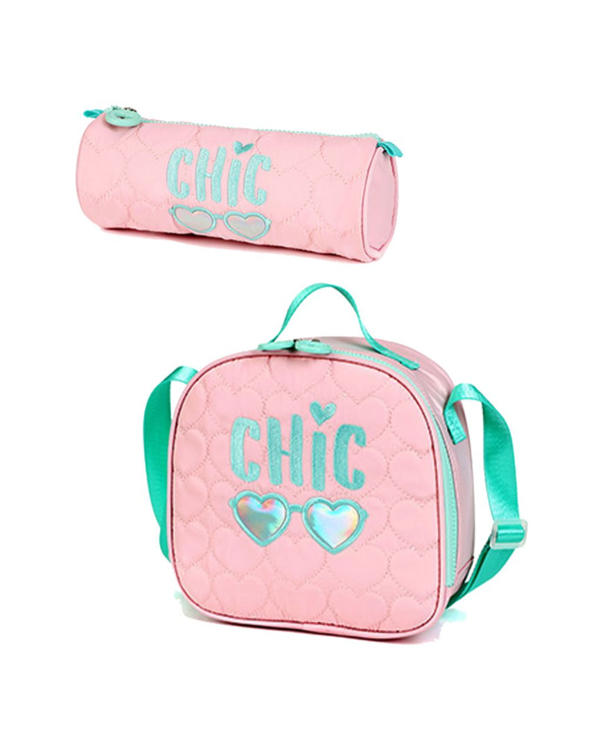 Pink Cool Glasses 3-Piece Backpack Set | 14 x 6 x 17 inches