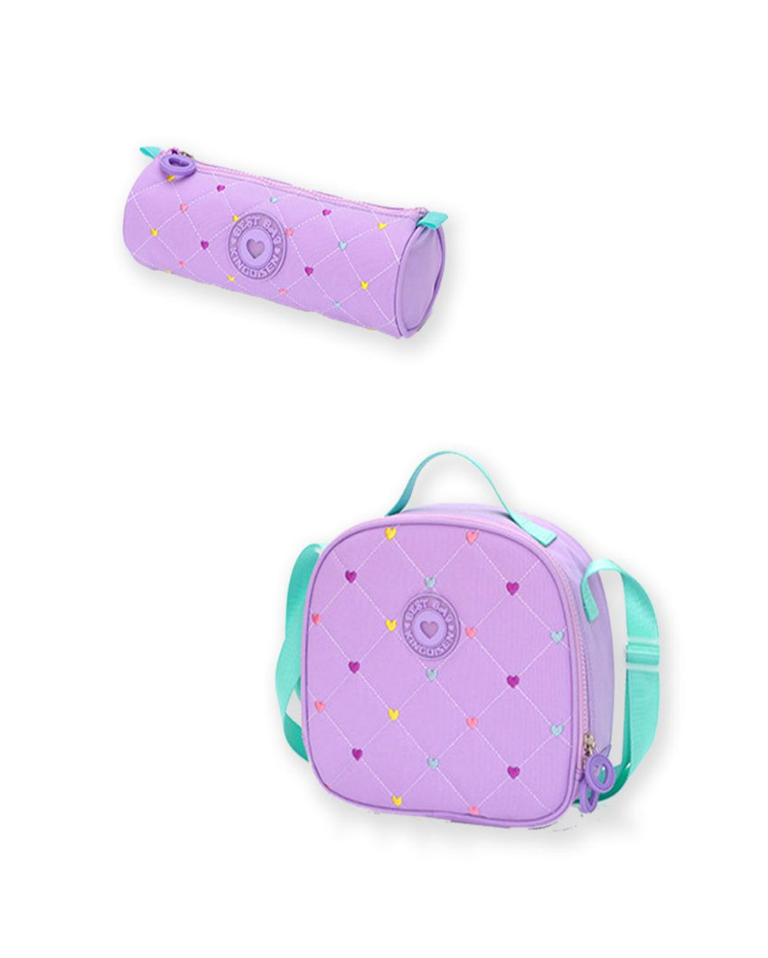 Adorable Mini Heart 3-Piece Kids Kids Backpack Set | 14 x 6 x 17 inches