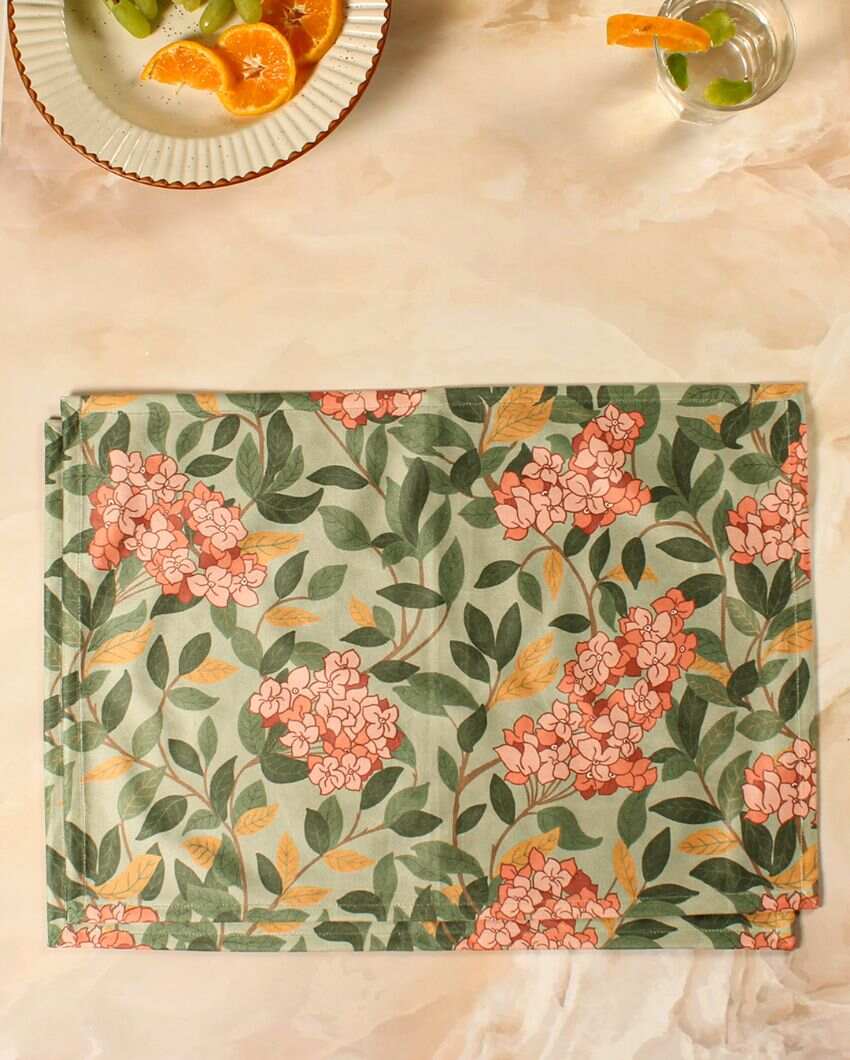 Madhumalati Printed Velvet Placemats | 13 x 19 inches
