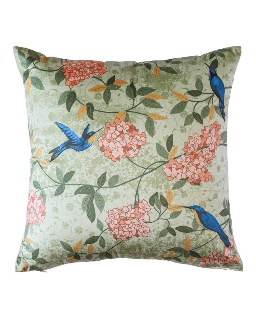 Madhu Printed Velvet Cushion Covers | 16 x 16 inches