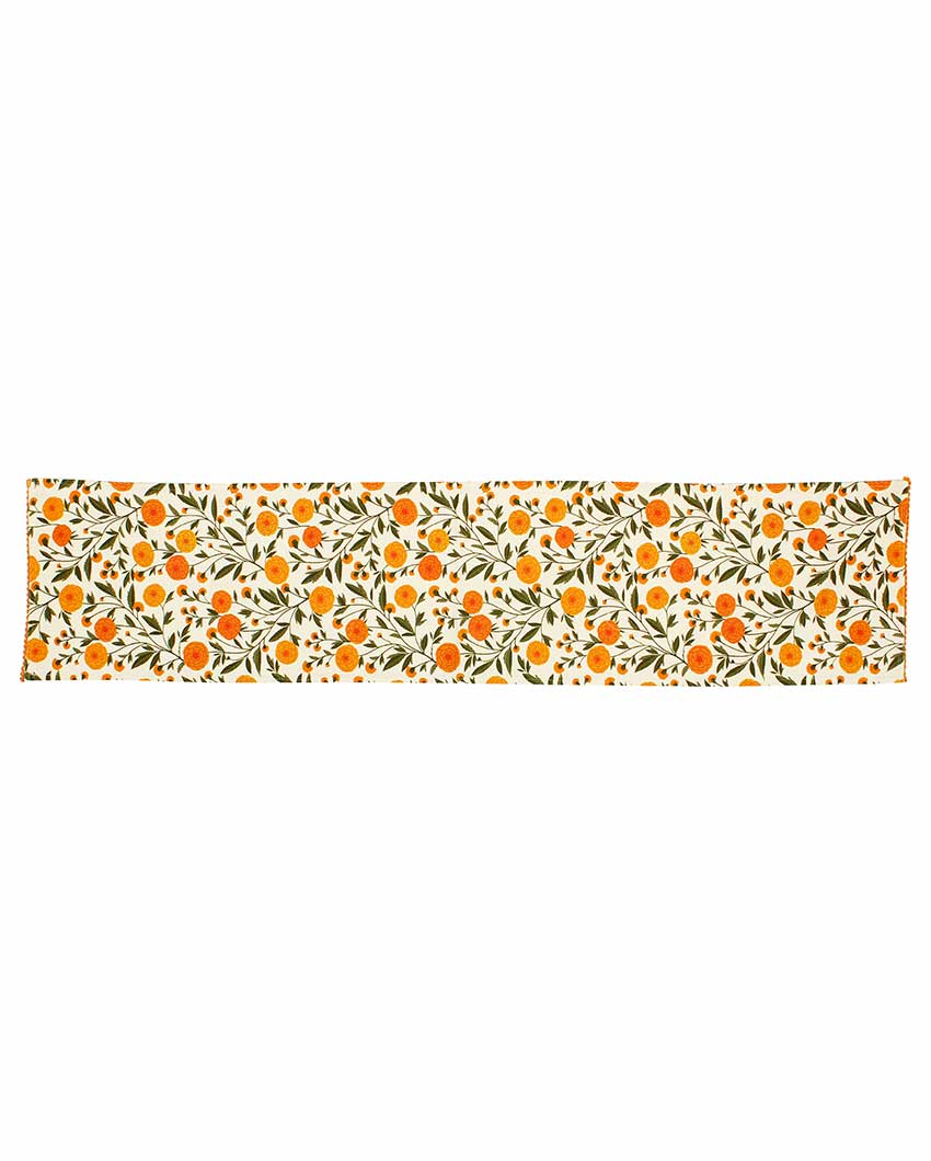 Marigold Cotton Table Runner | 13 x 59 inches