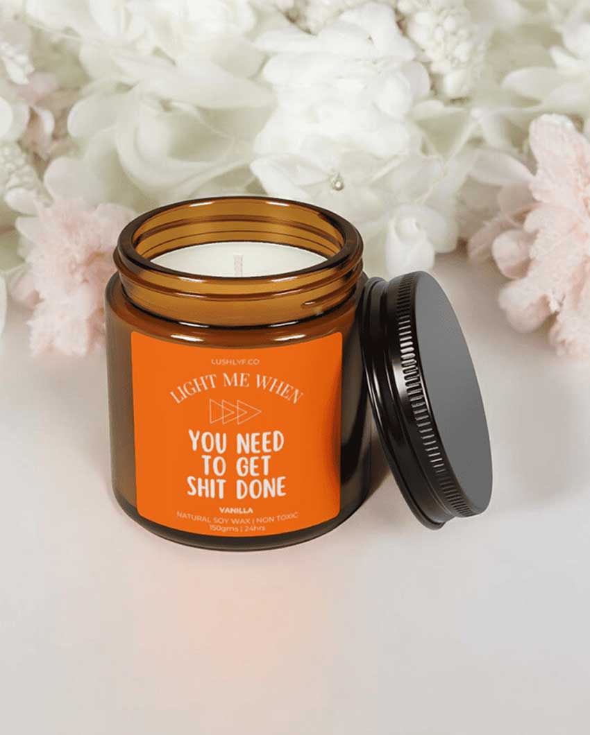Motivation Glow Valentine Love Candles Vanilla Soy Wax Candle | 3 x 3 inches | 150ml