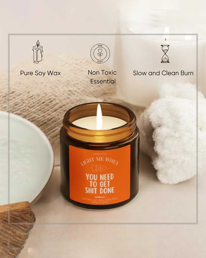 Motivation Glow Valentine Love Candles Vanilla Soy Wax Candle | 3 x 3 inches | 150ml