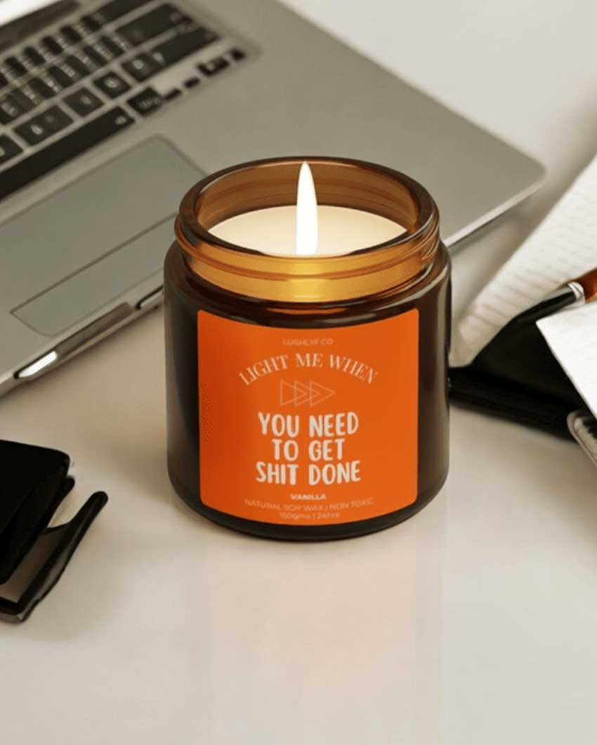Motivation Glow Valentine Love Candles Vanilla Soy Wax Candle | 3 x 3 inches | 150ml