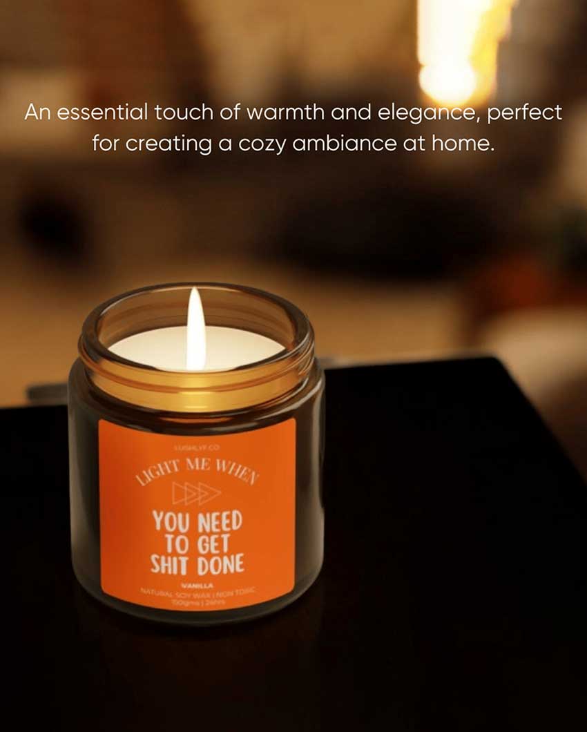Motivation Glow Valentine Love Candles Vanilla Soy Wax Candle | 3 x 3 inches | 150ml