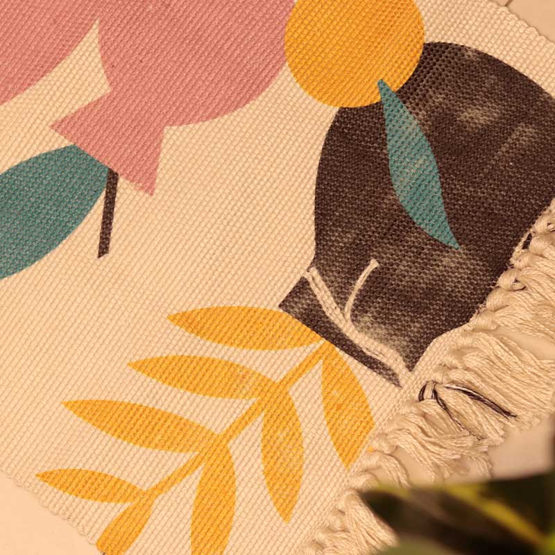 Floral Accent Floor Mat | 34 x 21 inches