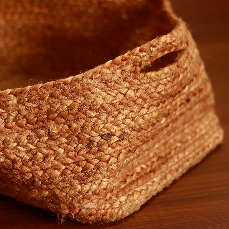 Magazine Jute Basket In Natural Color