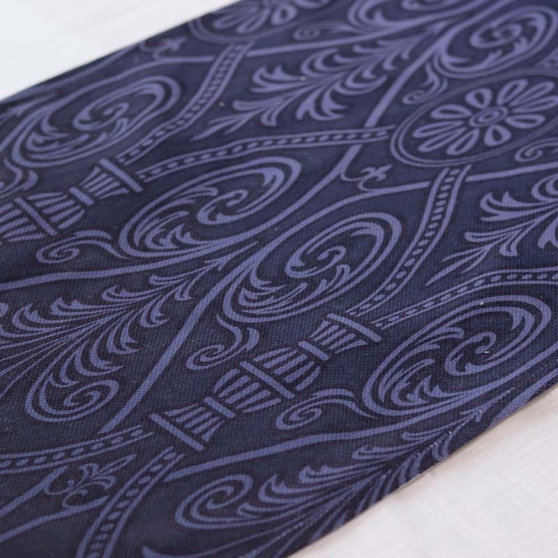 Blue Patterned Cotton Table Runner Set of 3