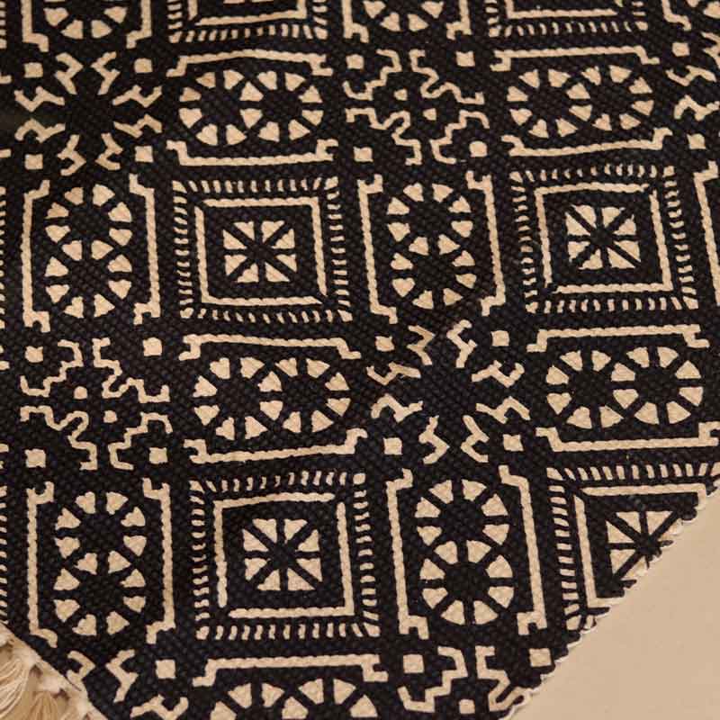 Black Accent Floor Mat | 34 x 21 inches
