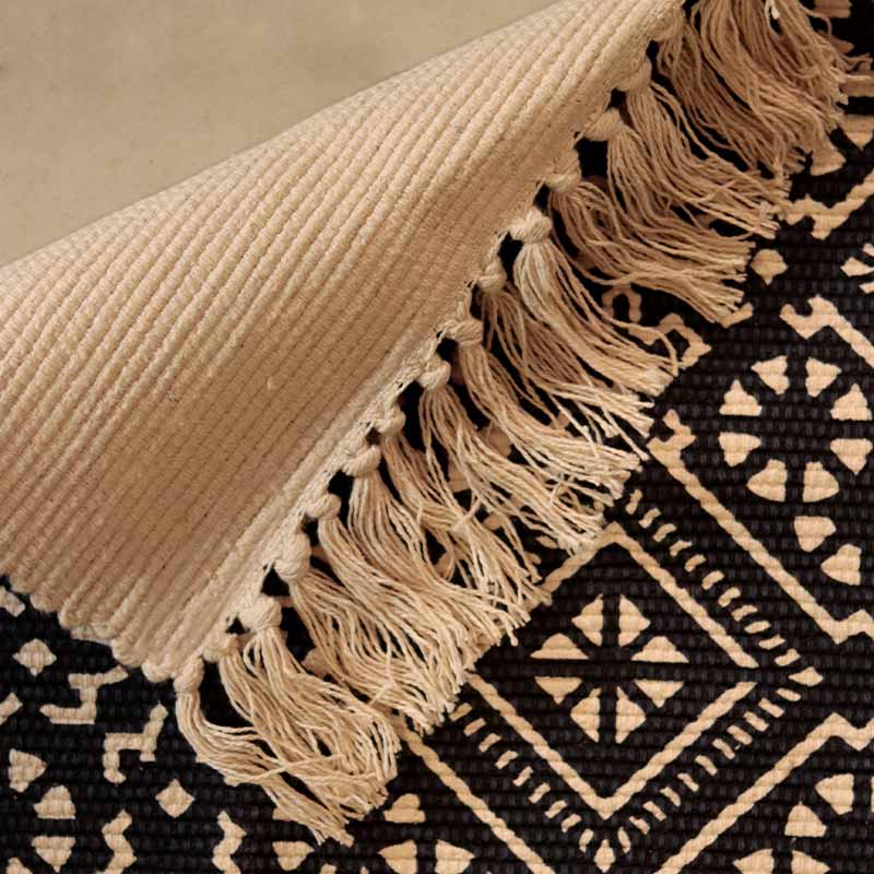 Black Accent Floor Mat | 34 x 21 inches